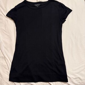 Simply Vera Vera Wang Classic Black Short Sleeve Tee